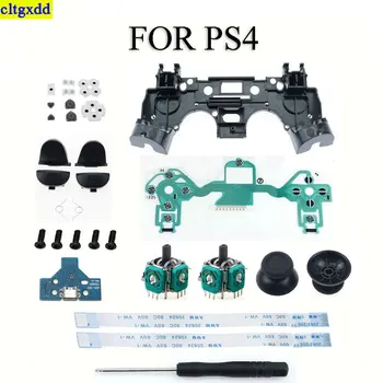 1 комплект для PS4 L1 R1 L2 R2 кнопка запуска 3D аналоговый джойстик проводящий резиновый контроллер внутренняя поддержка плата переключения обслуживания