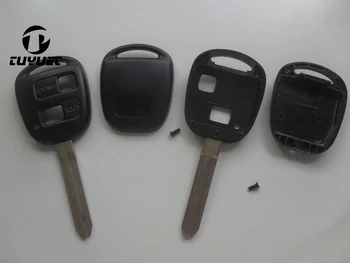 10ШТ Чехол для дистанционного ключа с 2 кнопками для Toyota Camry/Corolla/Prado/Yaris TOY43 Blade