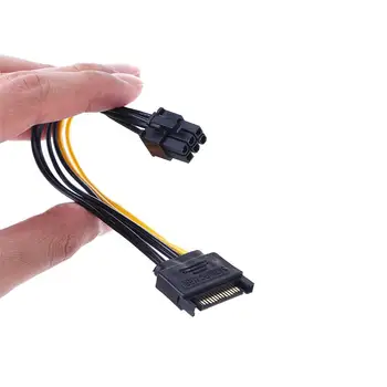 15-контактный кабель питания SATA-6-контактный PCI Express SATA, кабель питания SATA, Кабель-адаптер SATA, Кабель питания для видео, Шнур питания для видеокарты
