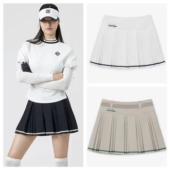 2023 Новая Корейская Одежда для гольфа, Летняя Одежда, Короткая юбка для спорта на открытом воздухе, Модная Повседневная Плиссированная юбка, Снижающая возраст,