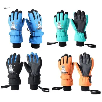 448C Детские зимние лыжные перчатки Зимние теплые перчатки Ветрозащитные водонепроницаемые для мальчиков и девочек