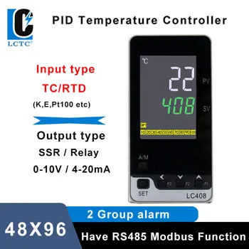 48x96 мм TC/RTD вход ЖК-цифровой pid-регулятор температуры с таймером SSR/реле/4-20 мА/0-10 В выход