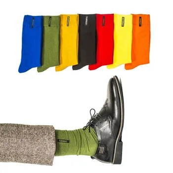 5 Пар/лот, Красочные Модные Мужские Носки Happy Socks в Британском Стиле, Мужские Носки в стиле Харадзюку, Подарочное Платье, Длинные Носки Большого Размера 39-45, Sokken