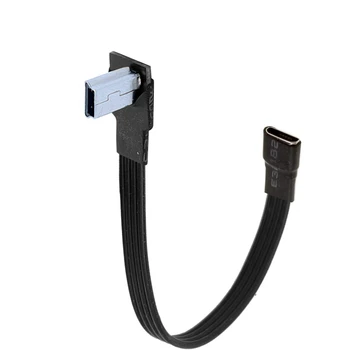 5 см Micro USB 2.0 Feale для Micro B Mini Type-c usb штекерный разъем Адаптера с углом наклона 90 градусов вправо и влево Вверх Вниз