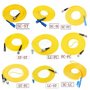 5 шт. SC APC 3 м Симплексный волоконно-оптический патч-корд кабель SC к LC FC ST UPC SM/SX APC 3,0 мм FTTH волоконно-оптический соединительный кабель 1 м 30 м