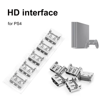 5 шт. Дисплей, совместимый с HDMI-портом, Запчасти для ремонта, Металлическая розетка, замена разъема для консоли PS4, Аксессуары 15x12x7 мм