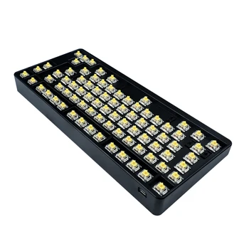 75% 80 Key ID80 V1 Kit Hotswap QMK VIA В комплекте V2 RGB LED PCB Анодированный алюминиевый корпус Механическая клавиатура MX Переключатель