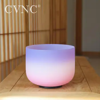 CVNC 8-дюймовая поющая чаша из матового кварца карамельного цвета с бесплатным молотком