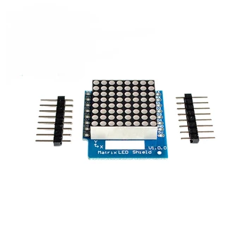 DoMatrix LED Shield V1.0.0 для WEMOS D1 Мини Цифровой светодиодный дисплей Модуль контроллера выходного сигнала 8x8 Матричная плата дисплея