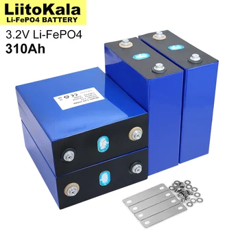 LiitoKala 3,2 V 310Ah Lifepo4 Аккумуляторная Батарея Литий-Железо-Фосфатная для Путешествий Солнечная RV Ячейка 4S 12v 24v Ячейка Без налога