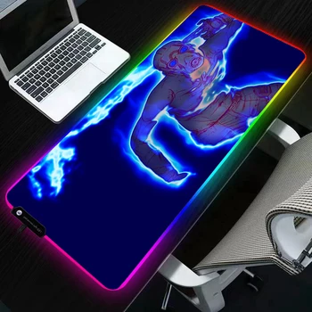Outlaw, светящийся RGB, Большой коврик для мыши, Игровые аксессуары для ноутбуков, клавиатура со светодиодной подсветкой, Настольный геймер, Минималистичный коврик для мыши, игровой стол