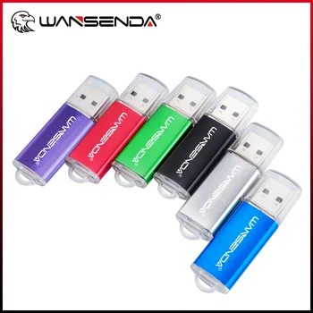 WANSENDA USB 3,0 Флэш-накопитель 32 ГБ 64 ГБ Металлическая ручка-Накопитель 8 ГБ 16 ГБ Флешка 128 ГБ 256 ГБ Высокоскоростная USB 3,0 флэш-карта памяти