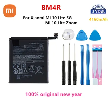 Xiao mi 100% Оригинальный BM4R 4160 мАч Аккумулятор Для Xiaomi Mi 10 Lite 5G/Mi 10 Lite Zoom Запасные Батарейки для телефона + Инструменты
