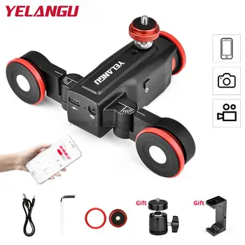 YELANGU L5 моторизованный слайдер для камеры, автоматическая тележка для видеосъемки, автомобильная направляющая для зеркальной камеры Sony iPhone 13 Pro