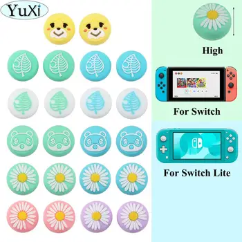 YuXi Animal-Crossing Милые Колпачки для захвата большого пальца, крышка кнопки джойстика для контроллера Nintend Switch Lite NS Joy Con, чехол для колпачков для большого пальца