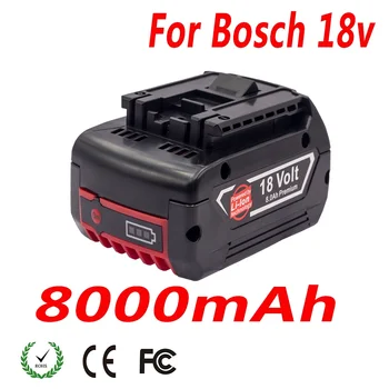 Аккумулятор для электроинструмента 18 В 8Ач Совместим с BAT609 610 618619 Подходит для аккумуляторов Bosch Повышенной емкости и длительного срока службы
