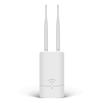 Беспроводной маршрутизатор Wi-Fi AP 2,4 G 300 Мбит/с с антенной 2X5dbi, поддержка Poe и постоянного тока для наружного монитора
