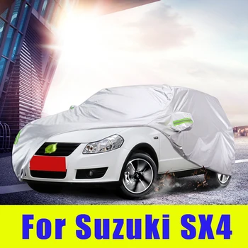 Водонепроницаемые полные автомобильные чехлы Открытый Солнцезащитный Козырек Пылезащитный От Снега Для Аксессуаров Suzuki SX4