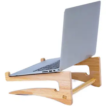 Деревянная универсальная подставка для ноутбука Охлаждающий кронштейн для ноутбука Macbook Pro Air iPad Pro Съемный деревянный держатель