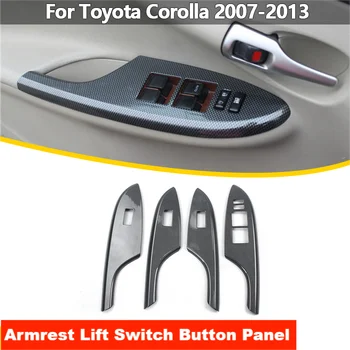 Для TOYOTA Corolla LHD/RHD ABS Двери Автомобиля, Окна, Кнопки Включения Подъемника, Крышка, Автомобильные Аксессуары 2007 2008 2009 2010 2011 2012 2013