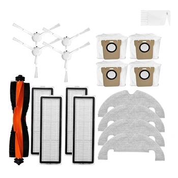 Для Xiaomi Robot Vacuum X10 Аксессуары Основная боковая щетка Hepa Фильтр, тряпка для швабры, мешок для пыли, запасные части