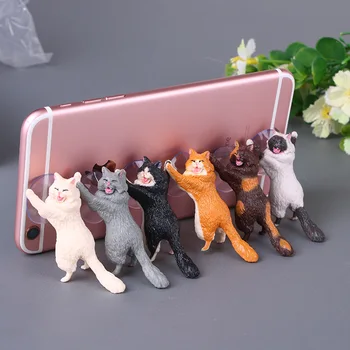 Кавайный милый Кот Настольный держатель для телефона Прекрасная подставка ленивый кронштейн Универсальная подставка для телефона на присоске для iPhone Samsung Huawei Xiaom