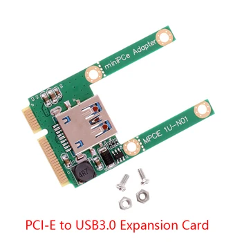 Карта расширения Mini PCI-E к USB3.0 Для ноутбука, конвертер PCI Express PCIe в USB 3,0, адаптер Riser Card С винтовыми фитингами