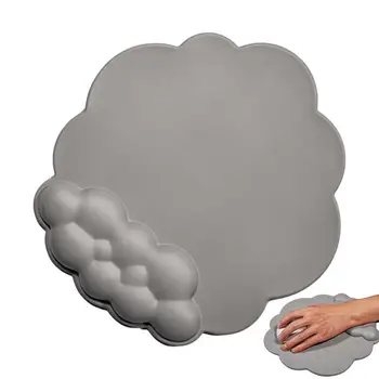 Клавиатура в форме облака, подставка для запястий, Эргономичный коврик для мыши с эффектом памяти, Прочный удобный коврик для мыши для игры