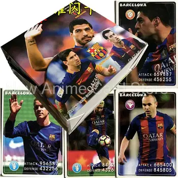 Коллекционные карточки Euro 2024 FIFA FCB Барселона Месси Футбол Звезды Чемпионата мира по футболу в Катаре Звезда Футбола Роналду Лимитированные Подписные карточки
