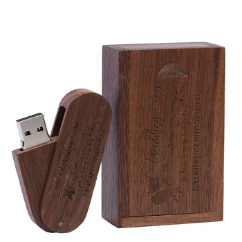 Коробка Свадебных подарков Деревянный USB Флэш-накопитель Бесплатно 128 ГБ Бесплатный Логотип 64 ГБ Флеш-накопитель Клен 32 ГБ Карта памяти Бамбук 16 ГБ U-диск 8 ГБ 4 ГБ