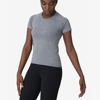 Короткая версия женской спортивной футболки с коротким рукавом Swift Tech 2.0, быстросохнущие дышащие высокоэластичные топы для занятий йогой и фитнесом
