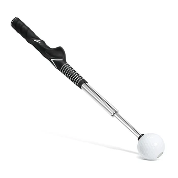 Металлический тренажер для игры в гольф, тренажер для тренировки гибкости, темпа и силы, разминочная палка для гольфа