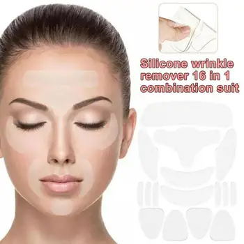Многоразовая силиконовая наклейка для удаления морщин, набор подтягивающих полосок для лица, средство для удаления линии лба и шеи, пластыри для глаз, антивозрастные накладки для кожи