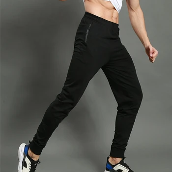 Мужские брюки для бега спортивные штаны для бега трусцой на открытом воздухе эластичный фитнес-зал футбол баскетбол тренировочные брюки Тонкие узкие брюки