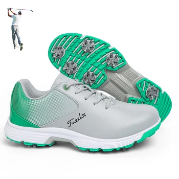 Мужские профессиональные кроссовки для гольфа, нескользящие тренировочные кроссовки для гольфа, удобная водонепроницаемая высококачественная обувь для гольфа