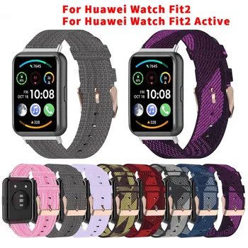 Нейлоновый ремешок для Huawei Watch Fit 2, классический ремешок, сменный браслет для умных часов, спортивная петля для ремня, браслет Correa Huawei fit 2