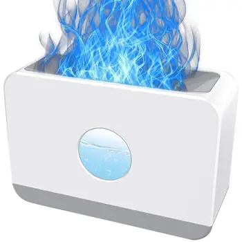 Огненный диффузор для эфирных масел Прочный эфирный масляный диффузор с пламенем Портативный бесшумный Аромадиффузор для домашнего офиса или для дома
