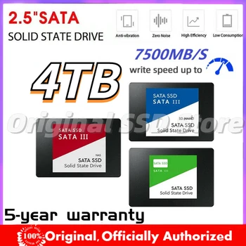 Оригинальный Портативный SSD-накопитель 2 ТБ 2,5 Дюйма 4 ТБ Sata III Жесткий диск Для Ноутбука Настольный Микрокомпьютер 1 ТБ Внутренний твердотельный жесткий диск