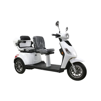 Пассажирский трехколесный электрический скутер мощностью 500 Вт 800 Вт с двумя сиденьями, одобренный EEC