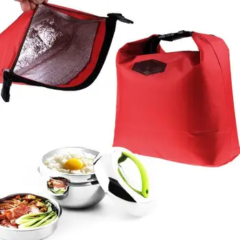 Переносная термоизолированная сумка-холодильник для ланча, сумка для хранения ланча на открытом воздухе, Термосумка-органайзер для ланча, сумка-тоут для работы, школы, пикника