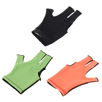 Перчатки для бильярда в помещении, перчатки для бассейна на левую и правую руку, Универсальные перчатки для кия на 3 пальца