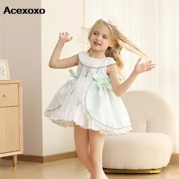 Платья принцессы для девочек Летняя одежда новые юбки юбки Детские платья для девочек