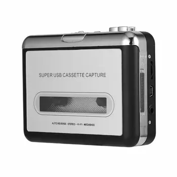 Радиоплеер с USB-кассетой, портативный конвертер USB-кассеты в MP3, Аудиоплеер для записи музыки, Магнитофон