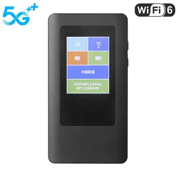 Разблокированный 5G Портативный WiFi-Роутер Двухдиапазонный 2,4 G/5,8 G Беспроводной MiFi-модем WiFi 6 3600 Мбит/с Мобильная точка доступа 5G Маршрутизатор Слот для sim-карты