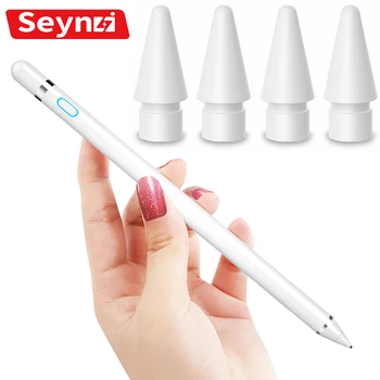 Сменный наконечник карандаша для Apple Pencil, 1-й и 2-й Стилусы, Сверхтонкий наконечник, Активный емкостный наконечник, Сенсорная ручка, Запасной наконечник