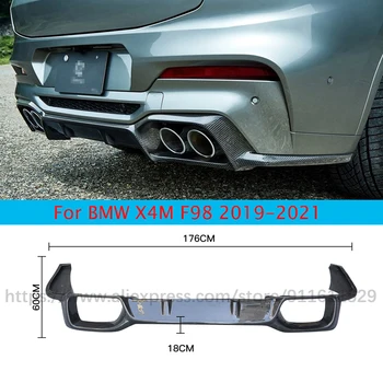 Спойлер для Подбородка Переднего Бампера из Углеродного Волокна Для BMW X4M F98 2019-2021 Для Стайлинга автомобилей