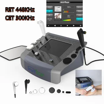 Умный Физиотерапевтический аппарат Tecar CET RET, аппарат для снятия боли При диатермии с частотой 448 кГц