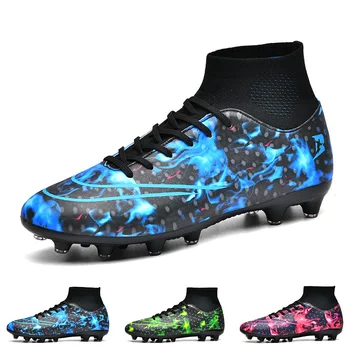 Футбольные бутсы с длинными шипами Для мальчиков, высококачественные футбольные бутсы Для мужчин, Противоскользящая футбольная обувь для детей 2023, Прямая поставка